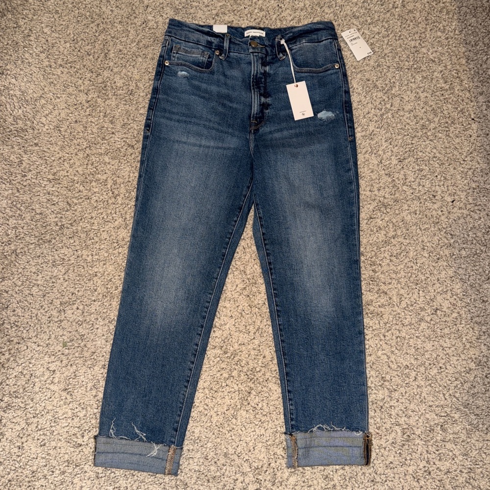 Good American Dark Blue Ankle Jeans